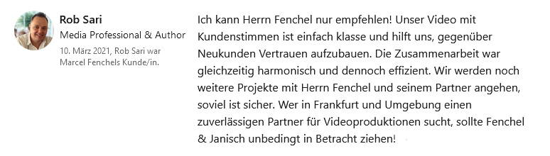Fenchel-und-Janisch-Filmproduktion-Kundenstimme-Kundenstimmen-Video